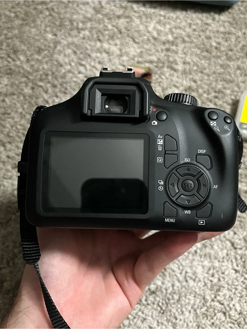 Canon EOS 4000D Digital SLR Camera W/ 18-55mm Len & Battery Parts Or Repair